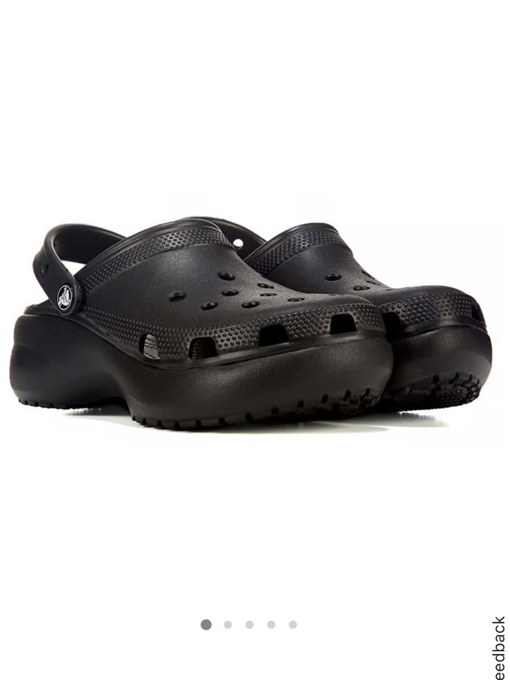 Croc Classic Platform Clogs Black Womens 9